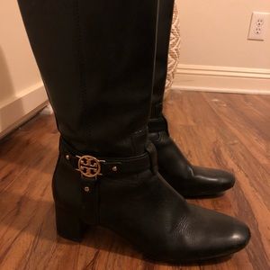 Tory Burch heeled Bristol leather boots